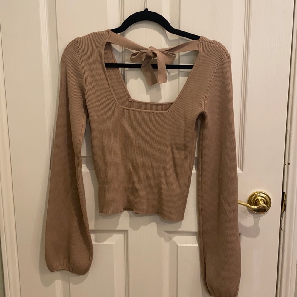 Lulus Knit balloon sleeve sweater